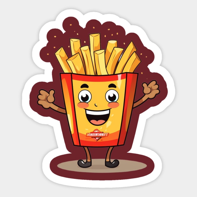 kawaii french fries T-Shirt cute ,potatofood Sticker by nonagobich